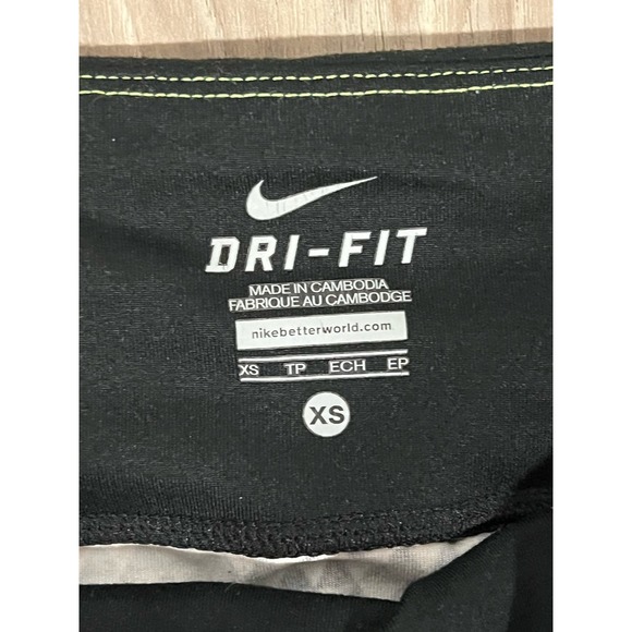 Women's Dri-fit Capri‎ Leggings, White and Black, XS, #521-H - Picture 3 of 4